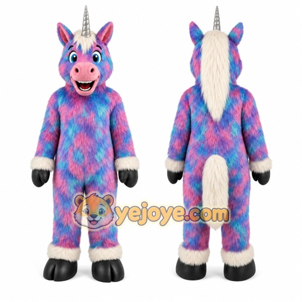 Unicorn Mascot Costume for Adults Custom Logo Party Character Suit