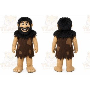 Caveman Mascot Costume for Adults Custom Logo Party Character Suit