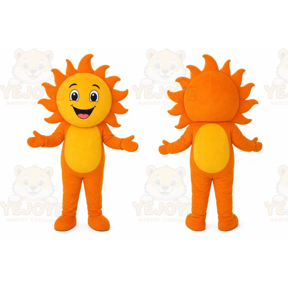 Sun Mascot Costume for Adults Custom Logo Party Character Suit