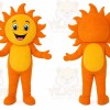 Sun Mascot Costume for Adults Custom Logo Party Character Suit