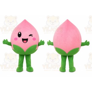 Peach Mascot Costume for Adults Custom Logo Party Character Suit
