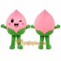 Peach Mascot Costume for Adults Custom Logo Party Character Suit
