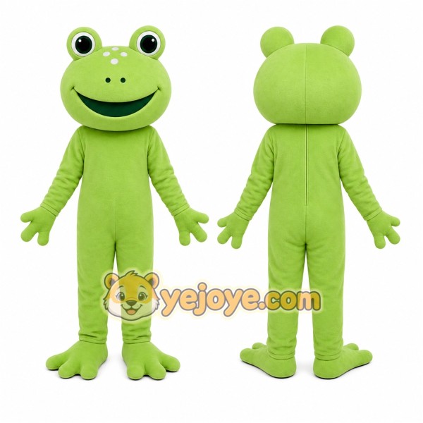 Frog Mascot Costume for Adults Custom Logo Party Character Suit