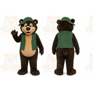 Bear Mascot Costume for Adults Custom Logo Party Character Suit