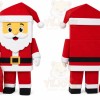 Santa Mascot Costume for Adults Custom Logo Party Character Suit