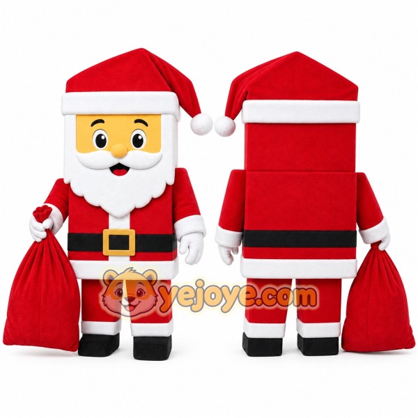 Santa Mascot Costume for Adults Custom Logo Party Character Suit