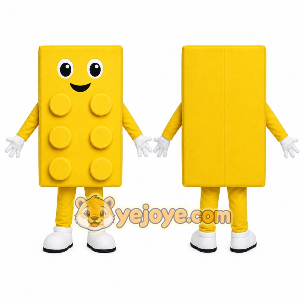 Block Mascot Costume for Adults Custom Logo Party Character Suit Block Mascot Costume for Adults Custom Logo Party Character Suit