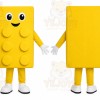 Block Mascot Costume for Adults Custom Logo Party Character Suit