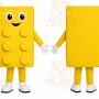 Block Mascot Costume for Adults Custom Logo Party Character Suit