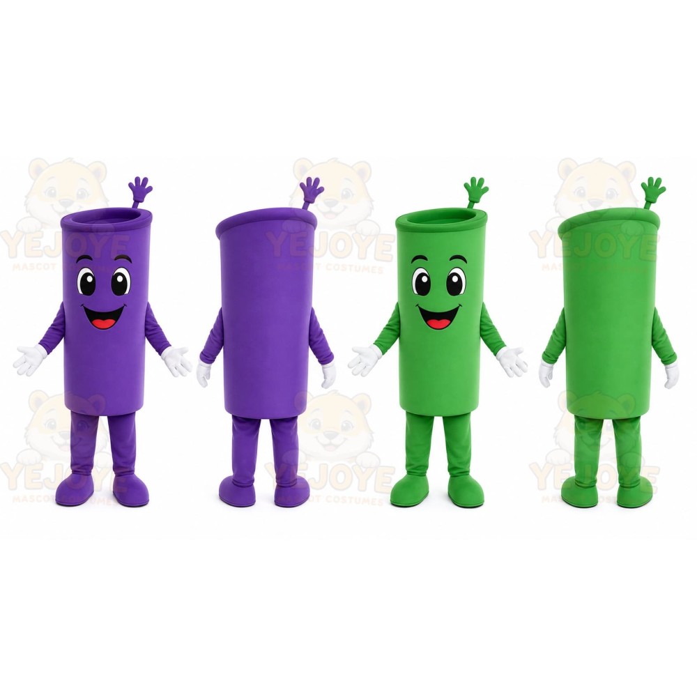 Tube characters Mascot Costume for Adults Custom Logo Party Character Suit