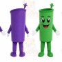 Tube characters Mascot Costume for Adults Custom Logo Party Character Suit