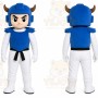 Blue warrior Mascot Costume for Adults Custom Logo Party Character Suit