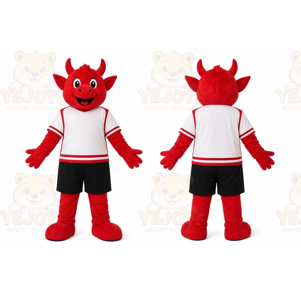 Devil Mascot Costume for Adults Custom Logo Party Character Suit