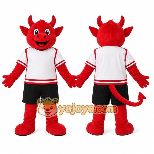 Devil Mascot Costume for Adults Custom Logo Party Character Suit