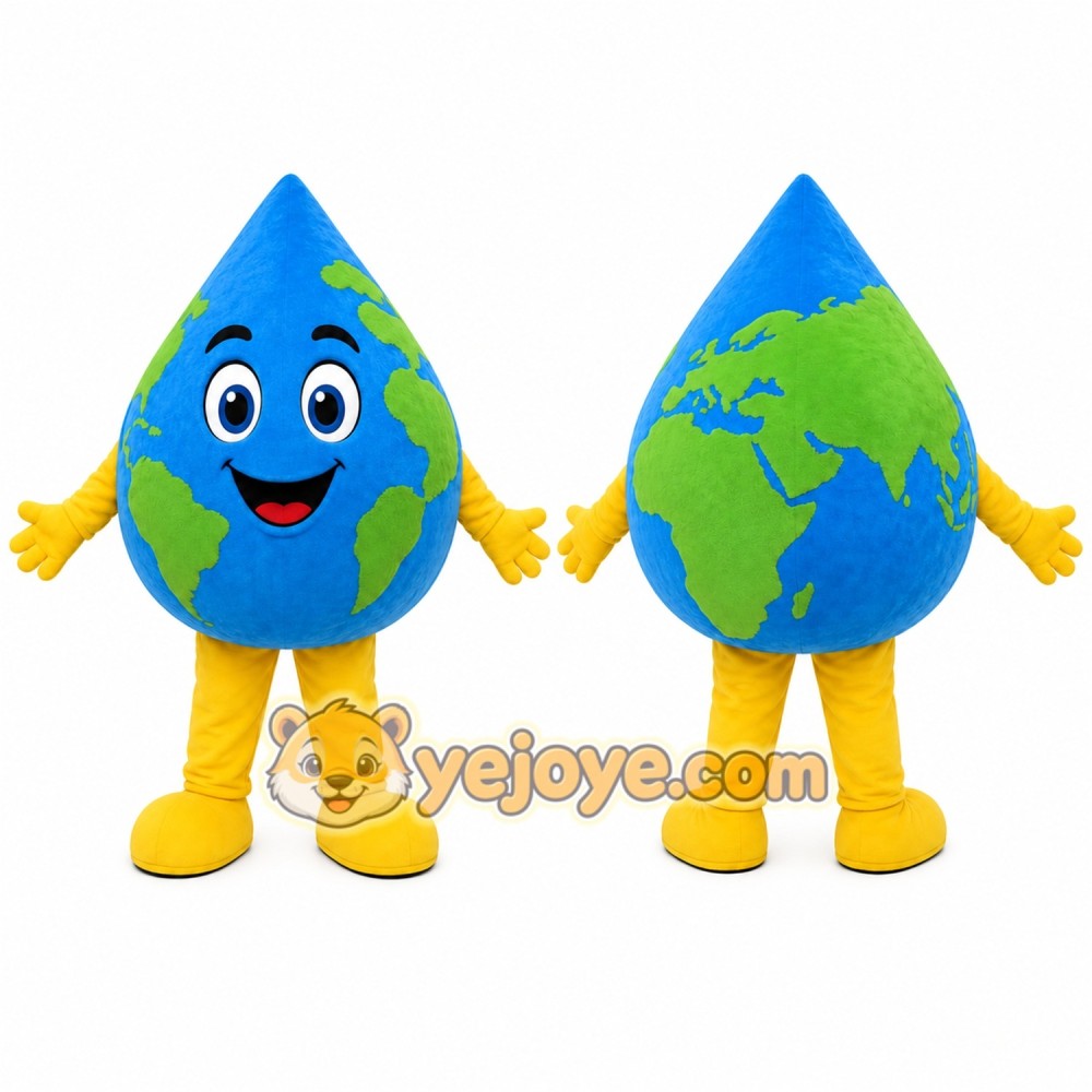 Water Drop Mascot Costume for Adults Custom Logo Party Character Suit Water Drop Mascot Costume for Adults Custom Logo Party Character Suit