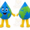 Water Drop Mascot Costume for Adults Custom Logo Party Character Suit
