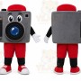 Camera Mascot Costume for Adults Custom Logo Party Character Suit