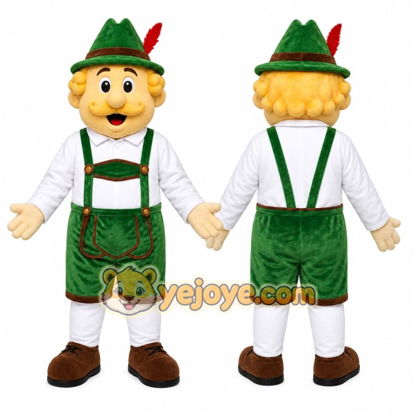 Boy Mascot Costume for Adults Custom Logo Party Character Suit