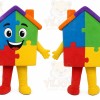 House Mascot Costume for Adults Custom Logo Party Character Suit