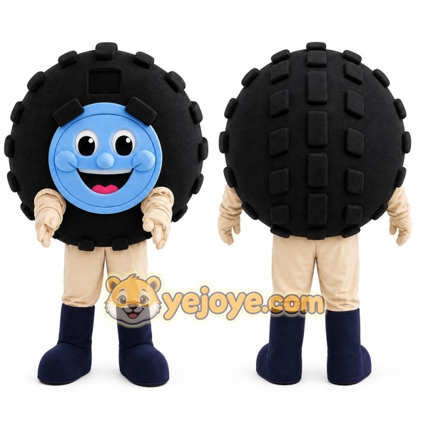 tire mascot Mascot Costume for Adults Custom Logo Party Character Suit