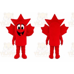 Maple leaf Mascot Costume for Adults Custom Logo Party Character Suit