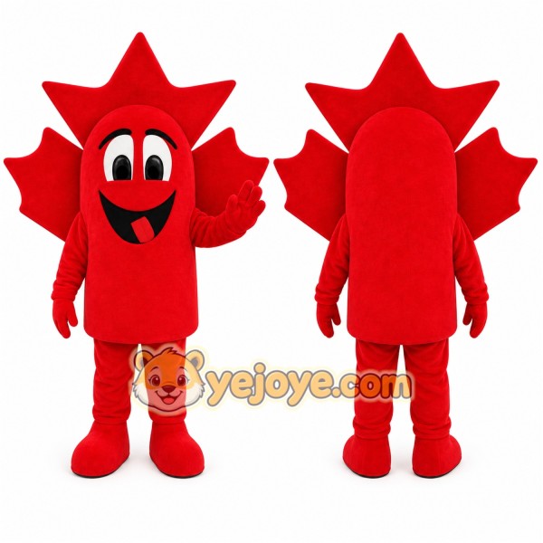 Maple leaf Mascot Costume for Adults Custom Logo Party Character Suit