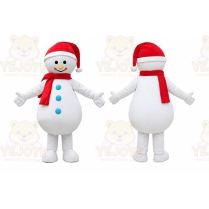 Snowman Mascot Costume for Adults Custom Logo Party Character Suit
