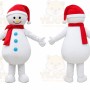 Snowman Mascot Costume for Adults Custom Logo Party Character Suit