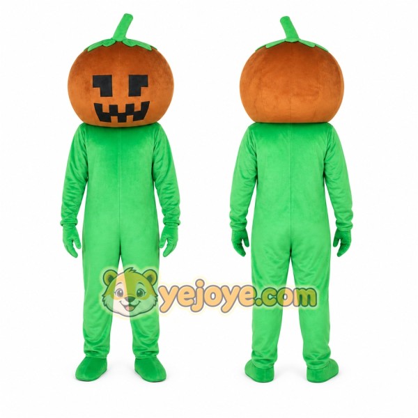 Pumpkin Mascot Costume for Adults Custom Logo Party Character Suit