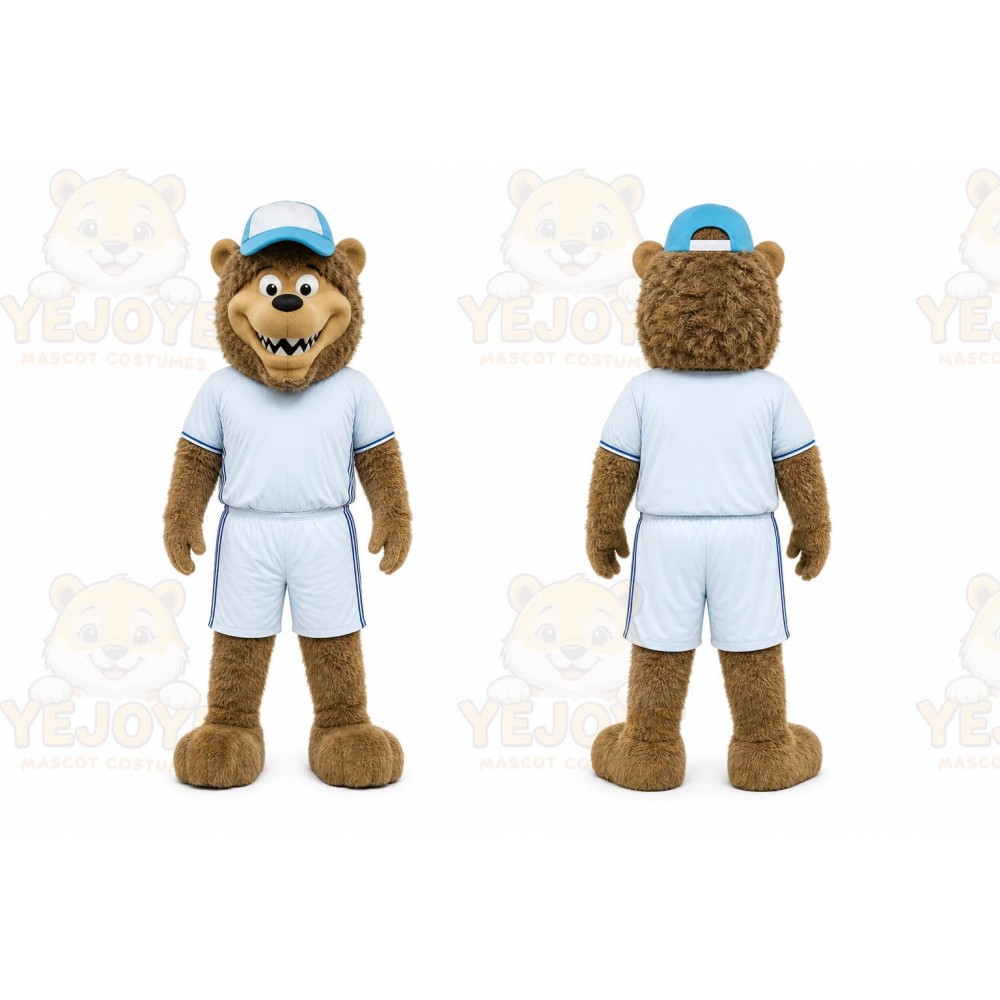 Bear Mascot Costume for Adults Custom Logo Party Character Suit