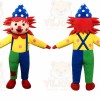 Clown Mascot Costume for Adults Custom Logo Party Character Suit