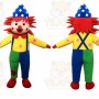 Clown Mascot Costume for Adults Custom Logo Party Character Suit