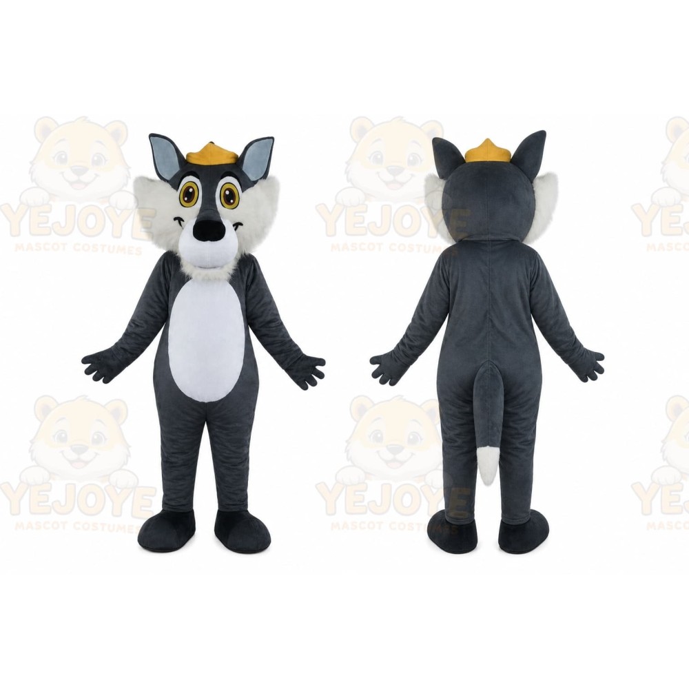 Wolf Mascot Costume for Adults Custom Logo Party Character Suit