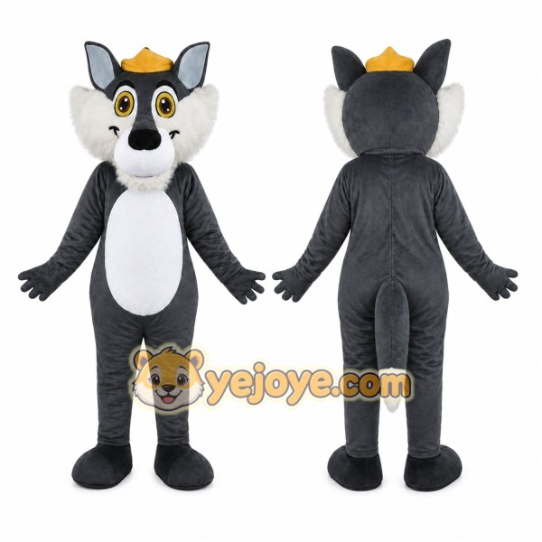 Gray Lemur Mascot Costume for Adults Custom Logo Party Character Suit
