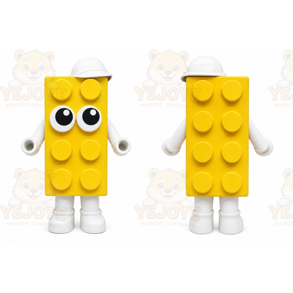 Block Character Mascot Costume for Adults Custom Logo Party Character Suit