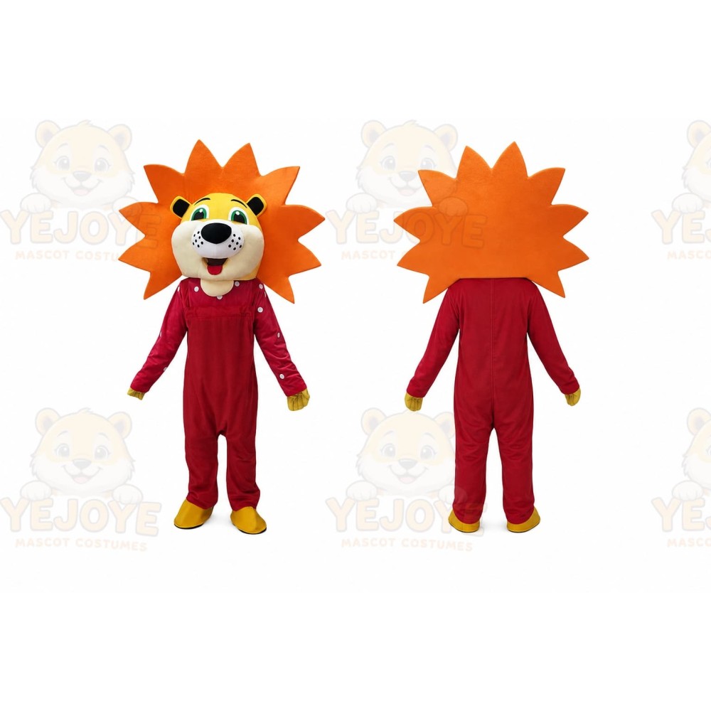 Lion Mascot Costume for Adults Custom Logo Party Character Suit