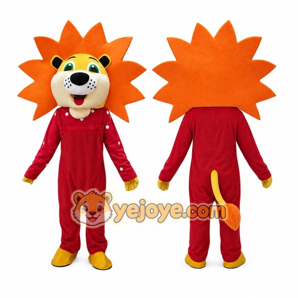 Lion Mascot Costume for Adults Custom Logo Party Character Suit