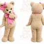 Bear Mascot Costume for Adults Custom Logo Party Character Suit