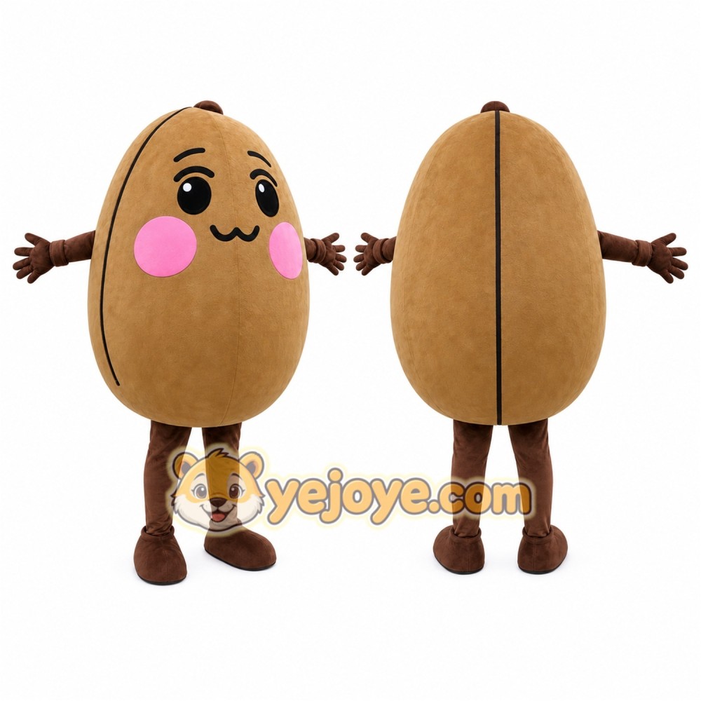 Bean Mascot Costume for Adults Custom Logo Party Character Suit