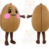 Bean Mascot Costume for Adults Custom Logo Party Character Suit