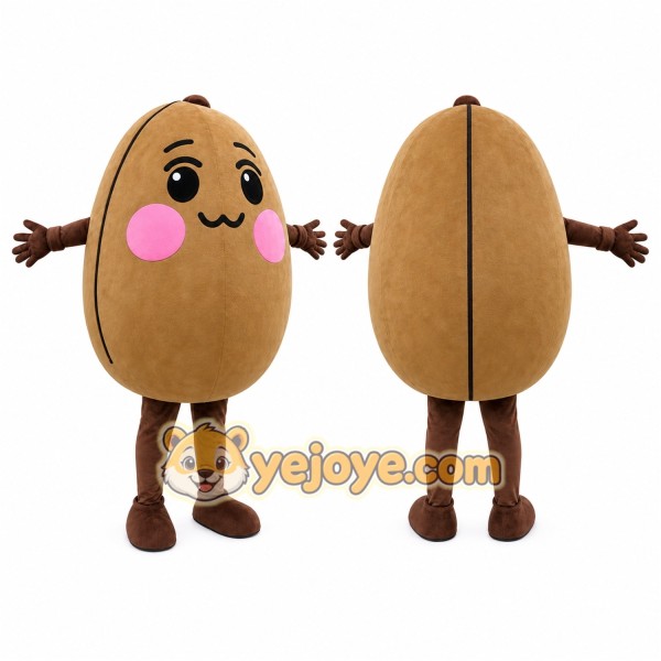Bean Mascot Costume for Adults Custom Logo Party Character Suit