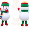 Snowman Mascot Costume for Adults Custom Logo Party Character Suit