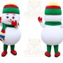 Snowman Mascot Costume for Adults Custom Logo Party Character Suit