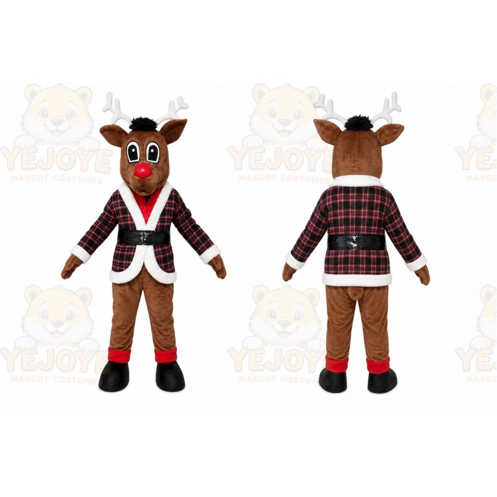 Reindeer Mascot Costume for Adults Custom Logo Party Character Suit