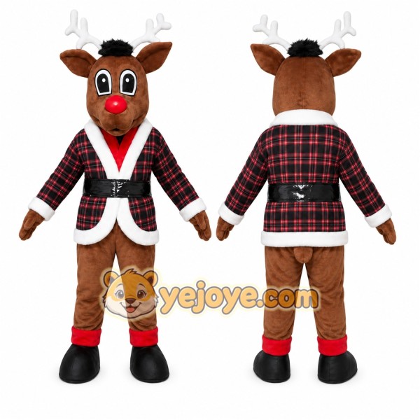 Reindeer Mascot Costume for Adults Custom Logo Party Character Suit