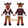 Reindeer Mascot Costume for Adults Custom Logo Party Character Suit
