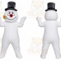 Snowman Mascot Costume for Adults Custom Logo Party Character Suit