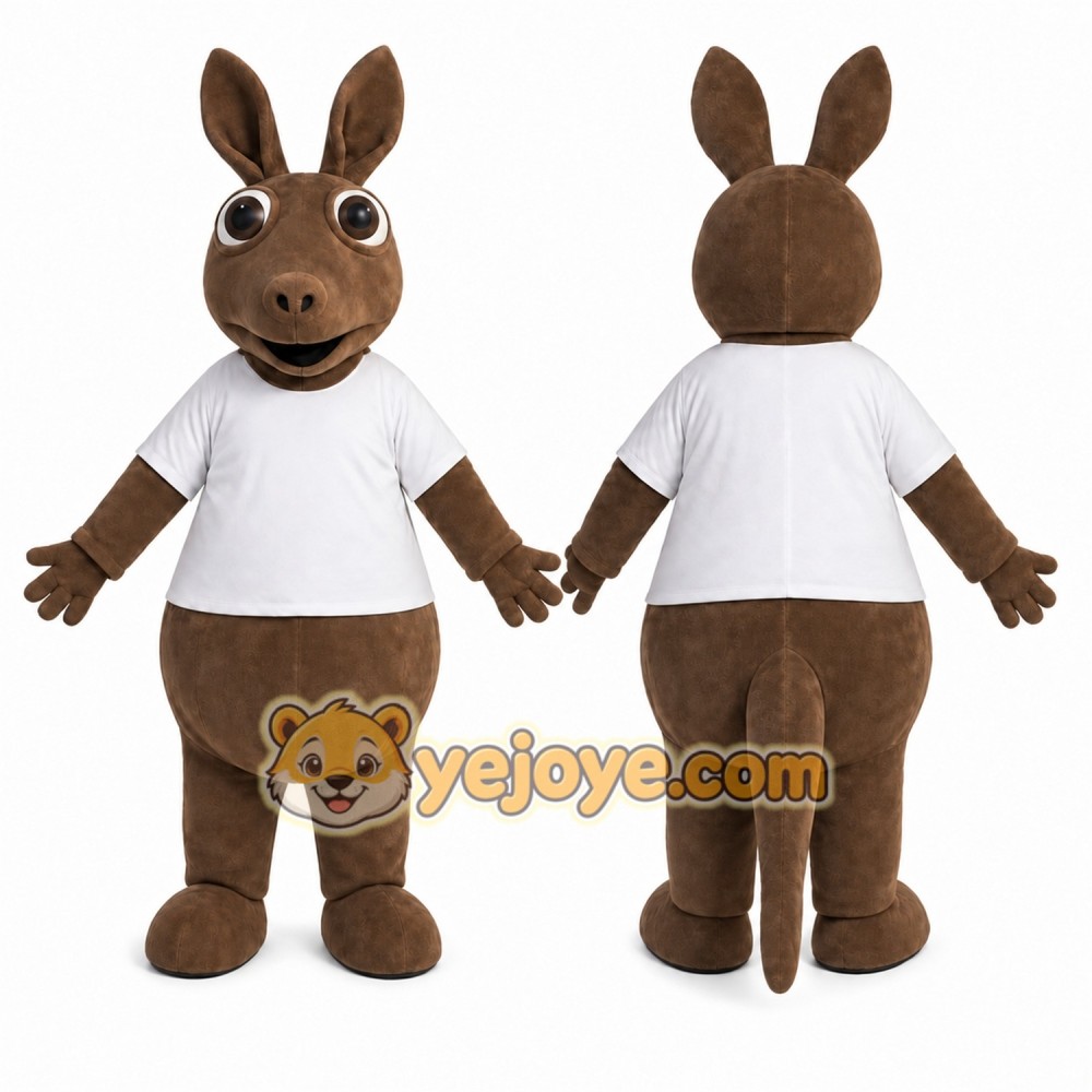 Kangaroo Mascot Costume for Adults Custom Logo Party Character Suit Kangaroo Mascot Costume for Adults Custom Logo Party Character Suit