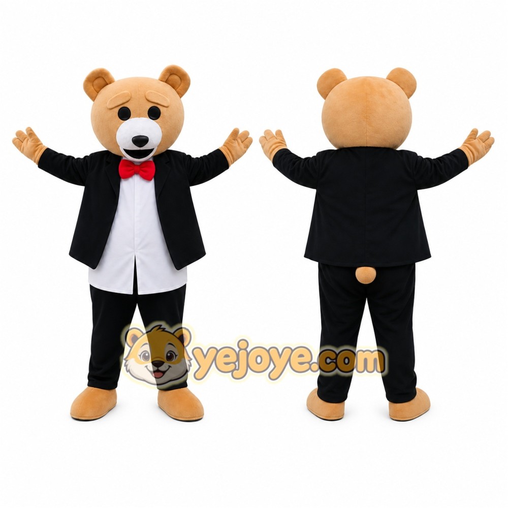 Bear Mascot Costume for Adults Custom Logo Party Character Suit Bear Mascot Costume for Adults Custom Logo Party Character Suit