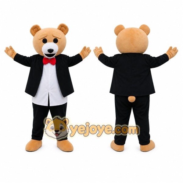 Bear Mascot Costume for Adults Custom Logo Party Character Suit